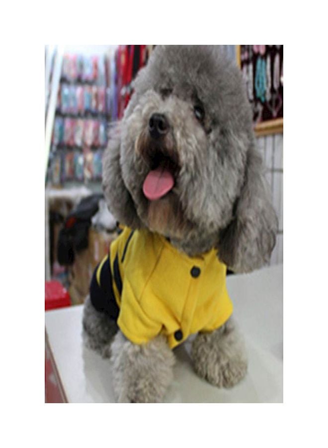 معطف للحيوانات الأليفة بتصميم نحلة طنانة أصفر/أسود S - Image 4